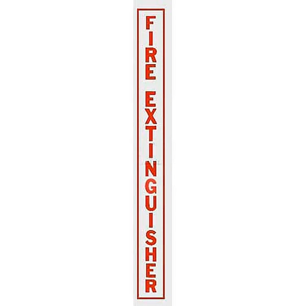 Jl Industries / Activar Fire Extinguisher Letters Red, 2 in W x 19 in L LDVRFE - main